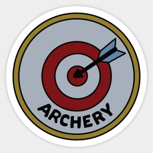 Archery Scout Badge Sticker